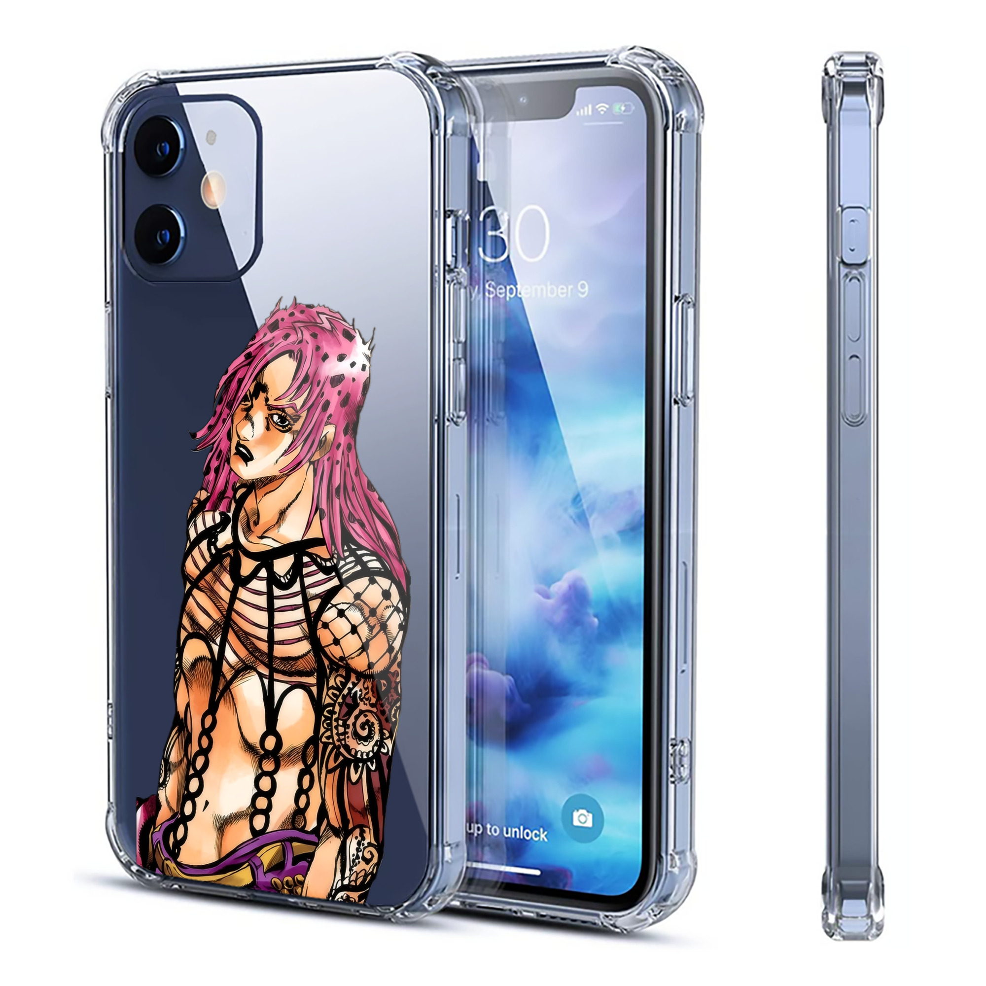 （画像用） ジョジョの奇妙な冒険 ビネガー?ドッピオ JoJo's Bizarre Adventure Vinegar Doppio 【iPhone 12シリーズ対応】透明スマホケース（クリアソフトケース）